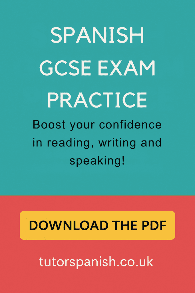 Spanish Gcse Notes 1 Free Spanish GCSE Exam Practice - Tutor Spanish